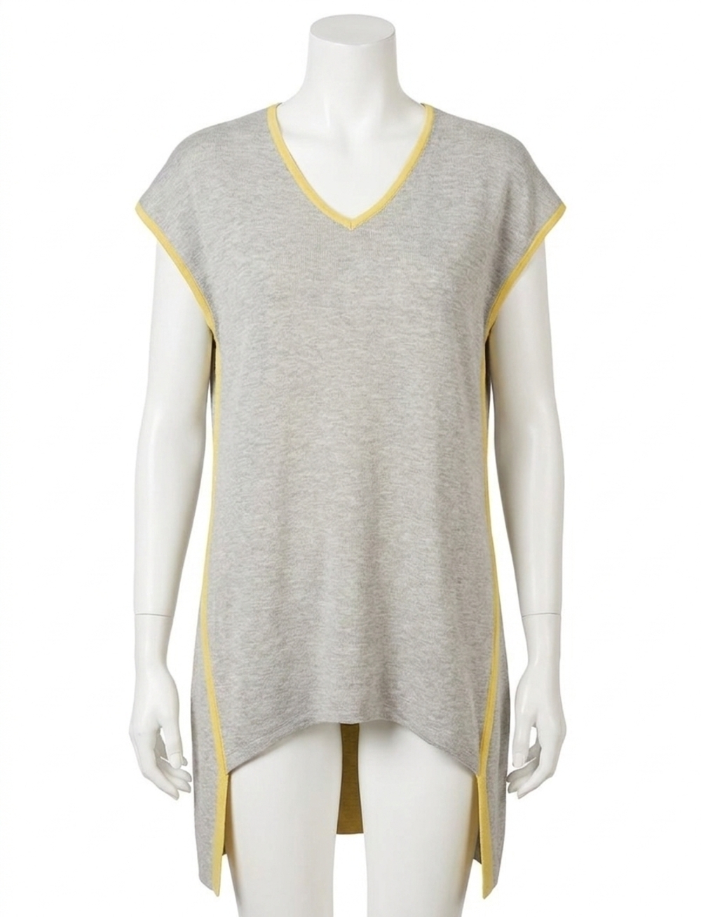 NEW STELLA CARAKASI reversible all you need vest in light gray/citron